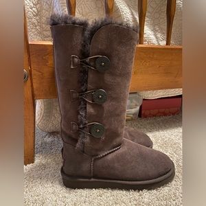 UGG Boots, Bailey, Chocolate Brown, NEW, 8